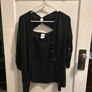 Elegant Black Women's Top